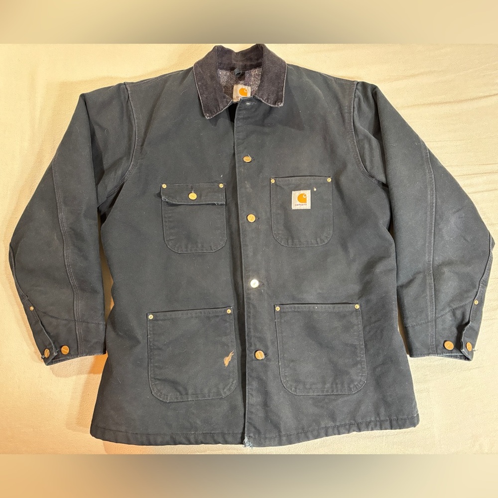Carhartt Duck Chore Coat (C01) Size 44 “Black”
